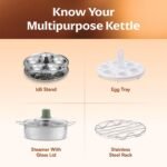 Cookwell Multipurpose Cook Kettle With 1.5L Nonstick Inner Pot (600W) - Image 3