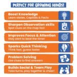 Roll N Seek India Map - Educational Board Game & Puzzle | Learn Indian Sate, Capital and Interesting Facts| State Shaped Puzzle (72 pcs)| Return & Birthday Gift for Boys & Girls Age 6-12 yrs - Image 9