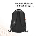 Safari Omega spacious/large laptop backpack with Raincover, college bag, travel bag for men and women, Black, 30 Litre - Image 8