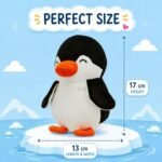 ADORA Penguin Soft Toy for Kids, Cute Plush Stuffed Teddy Ultra Soft Animal Plush Toy for Boys & Girls, Birthday Gift for Babies & Toddlers, Washable Black & White Penguin (17 cm) - Image 4