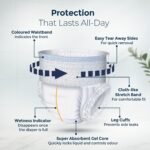 Karein Premium Adult Diaper Pant XL Size, Extra Large, Waist (100-150 cm 40"-59"), 10 Unit, Long Protection Hour, Unisex, Quick & Even Absorption, Leakproof, Odour Control, Wetness Indicator - Image 5