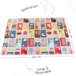 FIRSTCRY INTELLISKILLS Premium Extra Large Reversible Play Mat for Babies | Learning & Crawling Foldable Baby Mat for Floor | 6.5x4.5 ft | 0.6cm Thick (Carnival & Alphabet), Multicolor, 1 Count - Image 2