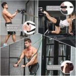 Fashnex Resistance Bands Set for Exercise, Stretching and Workout Toning Tube Kit with Foam Handles, Door Anchor, Ankle Strap and Carry Bag for Men, Women (100LB) - Image 5