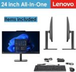 Lenovo 23.8" FHD All-in-One Desktop Computer for Home & Business, Intel N100 (up to 3.4 GHz), 8GB RAM, 512GB SSD, Intel UHD Graphics, RJ45, Bluetooth, HDMI, Wi-Fi, Keyboard & Mouse, Windows 11 Pro - Image 3