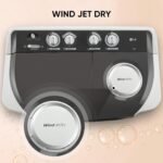 LG 7 Kg 5 Star Wind Jet Dry Semi-Automatic Top Loading Washing Machine (P7020NGAZ, Dark Gray, Rat Away Feature) - Image 8