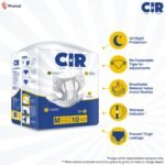 CIR Premium Adult Diaper - Tape Style | All Night Protection with Aloe Vera | Medium (M) Size | Waist (71-111cm|28"-44") | 10 Units - Image 2