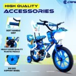 CAPENT Cosmos 14T Cycle for Kids with Support Wheel & Back Rest Seat | Rigid Suspension | Tubeless Tyre | Frame 9 Inch | Ideal for 3 to 5 Years Boys & Girls (Blue) - Image 5