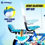 CAPENT Cosmos 14T Cycle for Kids with Support Wheel & Back Rest Seat | Rigid Suspension | Tubeless Tyre | Frame 9 Inch | Ideal for 3 to 5 Years Boys & Girls (Blue) - Image 4