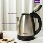 Milton Rapid Electric Kettle 1.8L | 1500 Watts | Stainless Steel Hot Water portable Electric Kettle for Home, Office | Auto Shut-Off with Wide Mouth | Cool-touch Handle and Single-Touch Lid Lock - Image 6