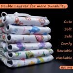 Kids Need Premium langots for new born 0-6 months (6 Pack) Super Soft Double Layered nappy Breathable cotton cloth nappies for new born baby essentials | NP1 - Image 2