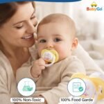 BabyGo Baby Silicone Pacifier Teether for Babies | Soft Nipple | Easy to Clean | BPA Free Pacifier with Airflow Shield | Comfortable Daily Use | 0–18 Months (Pack of 2) - Image 3
