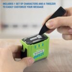 Trodat Stamp 'N Stick | Name Tags Set for Clothing & Affinements - English - Design Your Own Stamp with Dermatologically Tested Ink, Dishwasher & Washing Machine Safe - Image 5