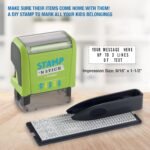 Trodat Stamp 'N Stick | Name Tags Set for Clothing & Affinements - English - Design Your Own Stamp with Dermatologically Tested Ink, Dishwasher & Washing Machine Safe - Image 6
