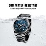 BENYAR Stylish Mens Watch Chronograph Quartz Movement Business Sport Design 3ATM Waterproof Elegant Gift for Men - Image 7