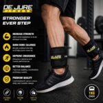 De Jure Fitness Adjustable Ankle & Wrist Weights Pair (1KG x 2) for Men & Women | Strength Training, Walking, Running, Workout, Yoga | Comfortable, Durable | Z Black – 2KG - Image 3