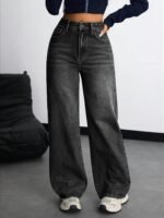 Nifty Women's Denim Stretchable High Waist Baggy Jeans for Women - Image 4