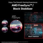 LG 32MR50C 80 cm (31.5 Inch) Full HD Curved (1920x1080) VA PC Monitor w/ 100Hz, 5ms (GtG), AMD FreeSync, D-Sub, 2xHDMI, Tilt Adjustable Anti-Glare, 3-Side Virtually Borderless Design, NTSC 72% (Black) - Image 8