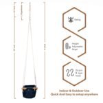 Shopoflux Swing for Kids | Baby Hanging Indoor Outdoor Jhula for Garden, Polyester, 9 Inch (6 Months to 3 Years) (Up to 25 Kg) (Blue) - Image 6