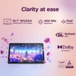 Lenovo Tab | 10.1" Display, 4G (LTE) + Wi-Fi (Calling)| 4 GB RAM+64 GB ROM (Expandable up to 1 TB), MediaTek Helio G85,Metal Body, Dual Speakers with Dolby Atmos, Android 14, 5100mAh Battery, Grey - Image 3