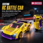 Storio RC Battle Car for Kids 3-12 Years, Remote Control Car with 2 Player Shooting Game, Rechargeable Toy Car with Flip Action, RC Cars for Boys Girls, Birthday Gift - Image 2