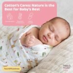 haus & kinder 100% Cotton Muslin Swaddle Wrap for New Born Baby | Pack of 3 (100×100 cm) | Baby Blanket & Swaddles for Newborn | Citrus Groove Collection - Image 3