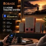 OBAGE Newly Launched Premier-6 2.1 Home Theatre System | 140W Output | 6.5" Woofer & Dual 3" Drivers in Each Satellite | Bluetooth 6.0, Digital Bass, Mid & Treble Control | Deep Bass Sound - Image 4