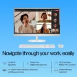 HP AIO, 13th Gen Intel Core i3-1315U,(8GB DDR4,512GB SSD) 300 nits, Anti-Glare, 23.8inch(60.5cm) FHD, Win11, M365, Office24, Shell White, 5.27kg, FHD IR Camera w/Privacy Shutter, 24-cr0905in/cr0550in - Image 5