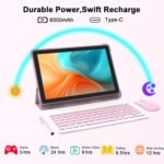 CUPEISI Android 13 Tablet 10 inch 12GB RAM+128GB ROM/1TB Expandable Tablet, Bluetooth, Wi-Fi, 2024 Newest 2 in 1 Tablets with Keyboard Case, Mouse Capacitive Pen, 2.0 Quad Core CPU - Image 8