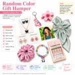 Girls Fashion Accessories teues Gift Hamper Box | Korean Style Jewellery, Hair Bow, Scrunchie, Bracelet, Earrings, Nail Tips & Cute Accessories Combo for Women & Girls - Image 4