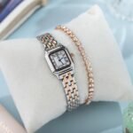 Carlton London Women Chloe Analog Watch Gift Set, Square Dial, Stainless Steel Strap, Quartz Movement, Square Dial, Silver Tone Strap, 30M Water Resistant, Casual Wear | - Image 4