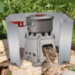 PROBEROS Camping Stove Windshield 84*24Cm 10-Plate Aluminum Outdoor Screen - Image 7