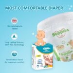 Amazon Brand - Supples Premium Baby Diaper Pants | 16 Baby Diapers | Medium | 7-12 Kg | 12 Hrs Absorption | Cushiony Cotton Soft Fabric | Phthalates-Free | Triple Leak Guard - Image 4