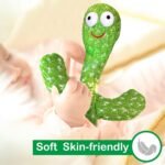 Storio Rechargeable Toys Talking Cactus Baby Toys for Kids Dancing Cactus Toys Can Sing Wriggle & Singing Recording Repeat What You Say Funny Education Toys for Children Playing Home Decor for Kids - Image 3