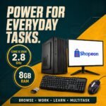 All-in-One Desktop PC, Core i5 3500, 8GB RAM, 128GB SSD, 19 Inch Monitor, Keyboard, RGB Mouse, WiFi, Windows 10, Black - Image 5