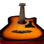 Juarez Lindenwood Acoustic Guitar Kit, JRZ38C/3TS 38 Inches Cutaway, 38C With Bag, Strings, Picks And Strap, 3TS Sunburst - Image 5