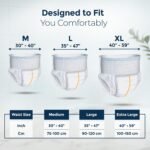 Karein Premium Adult Diaper Pant XL Size, Extra Large, Waist (100-150 cm 40"-59"), 10 Unit, Long Protection Hour, Unisex, Quick & Even Absorption, Leakproof, Odour Control, Wetness Indicator - Image 6