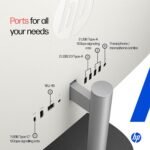 HP All-in-One, 13th Gen Intel Core i3-1315U (8GB DDR4, 512GB SSD) IPS,300 nits, Anti-Glare, FHD, 27''(68.6cm), Win11, M365* Office 24, Shell White, 6.42kg, FHD IR tilt Camera, 27-cr0902in/cr0906in - Image 9