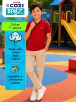Lux Cozi Boy's Polycotton Polo T-Shirt | Solid Collared Half Sleeve Tee for Kids | Soft Breathable Summer Wear | Casual Smart Polo T-Shirt | 3–14 Years - Image 4