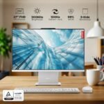 Lenovo IdeaCentre AIO Intel Core i3-1315U 27" FHD IPS (8GB RAM/512GB SSD/Win11/Microsoft 365 Basic + Office Home 2024/Wireless EOS Keyboard & Mouse,Grey), F0HM0137IN All-in-One Desktop - Image 3