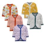 Tinchuk Baby Boy's & Baby Girl's Printed T-Shirt/Jhabla/Nightsuits with Assorted Prints- Multi-Pack - Image 6