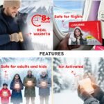 WARMEE Body Warmers (Pack of 7 pcs) Safe and Natural, 8+ Hours of Heat || Air Activated Heat Packs for Adults and Children || Travel Warmers for Winters, Trekking, Camping, - Image 6