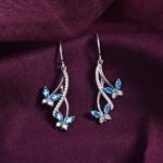 Clara 925 Silver Butterfly Pendant Earring Chain Bracelet Ring for Women - Image 2