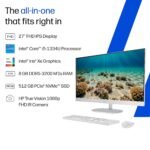HP All-in-One, 13th Gen Intel Core i5-1334U (8GB DDR4, 512GB SSD) IPS, Three-Sided, Micro-Edge, Anti-Glare, FHD, 27''(68.6cm), Win 11 Home, Office 24, 6.41kg, FHD IR Camera, 27-cr0425in - Image 3