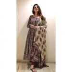 Nermosa Women Printed Anarkali Kurta and Pant Set with Dupatta | Printed Kurta Set | Women Kurta Sets | - Image 5