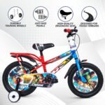 CAPENT BMX 16T Kids Cycle with Carrier & Side Wheels | Rigid Suspension | 11 Inches Frame | Ideal for 4 to 6 Years Boys & Girls Kids Bike (Red-Blue) - Image 3