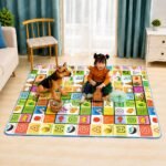 Double Sided Baby Play Mat, Foldable Waterproof Crawling Mat for Kids, Soft Foam Floor Mat with Alphabet & Animal Print, Toddlers & Indoor Play (6 x 4 Feet) - Image 4