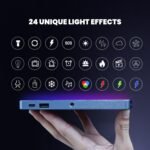 HIFFIN HF-135 Portable Pocket RGB LED Video Light with 24 Lighting Effect Modes, 4000 mAh Inbuilt Battery, 2500K-9000K Full Color - Ideal for Photography, and Product Photography - Image 3