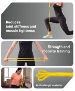Resistance Band Ultima for Exercise, Stretching, Yoga & Home Workout, Durable Natural Latex for Strength Training, Full Body Fitness Physio & Rehab, Gym Band 2‑5kg (Yellow) - Image 3