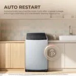 Haier 6 kg 5 Star Oceanus Wave Drum Washing Machine Fully Automatic Top Load (HWM60-AE, Moonlight Silver) - Image 3