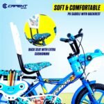 CAPENT Cosmos 14T Cycle for Kids with Support Wheel & Back Rest Seat | Rigid Suspension | Tubeless Tyre | Frame 9 Inch | Ideal for 3 to 5 Years Boys & Girls (Blue) - Image 3